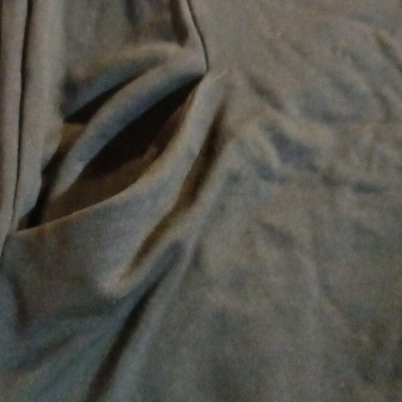 H & M BASIC Dark Green Jersey Dress Size Large - Picture 5 of 5